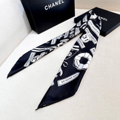 CHANEL 25S SCARF 90 IN SILK 729053