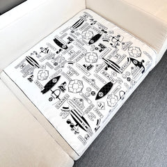 CHANEL 25S SCARF 90 IN SILK 729054