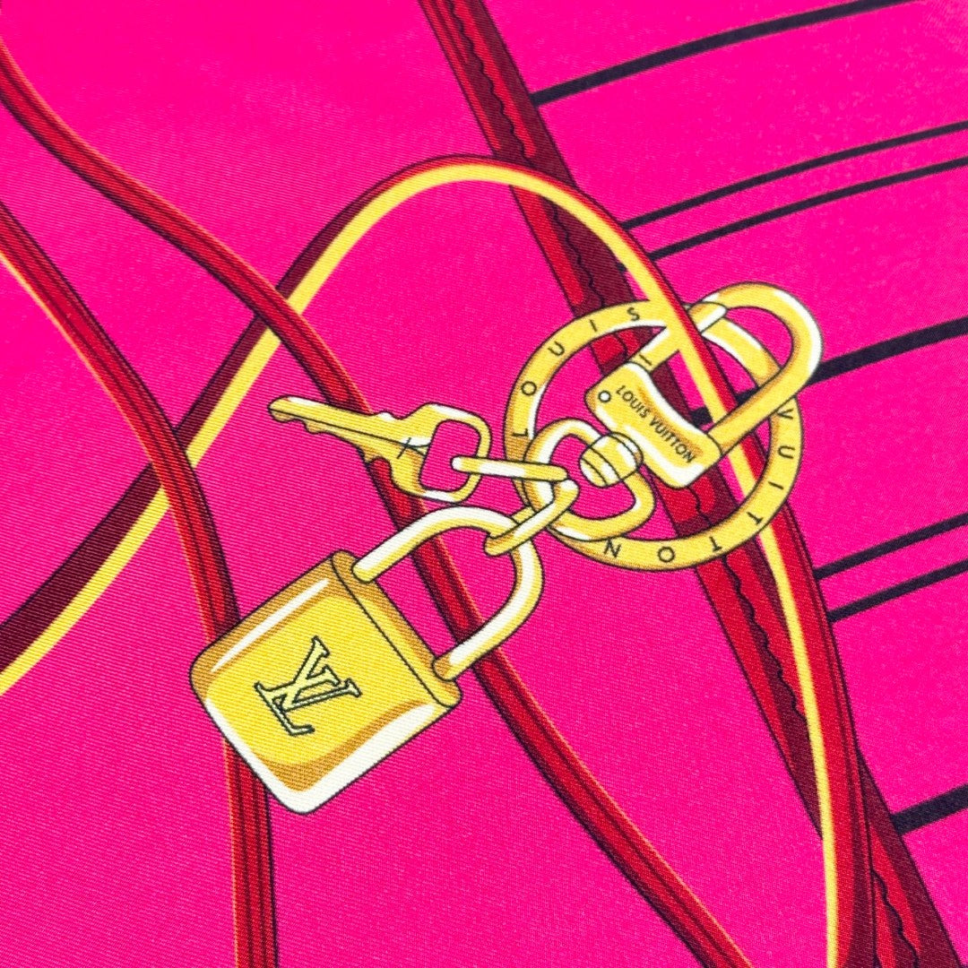 LV SCARF 90 CM IN SILK 737303