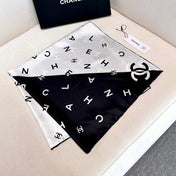 CHANEL 25S SCARF 90 IN SILK 720005