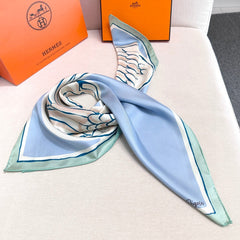 HERMES 25S SCARF 90 IN SILK TWILL 733937