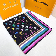 LV SCARF 134 CM IN WOOL MIX SILK 719982