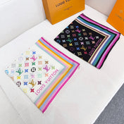 LV SCARF 134 CM IN WOOL MIX SILK 719982