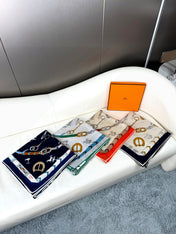 HERMES 25S SCARF 135 IN CASHMERE SILK 737310