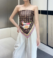 LV SCARF 90 CM IN SILK 729026