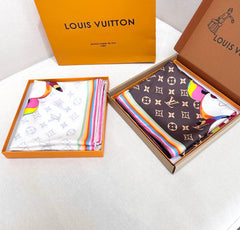 LV SCARF 90 CM IN SILK 729027
