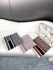 DIOR SCARF 140 CM IN CASHMERE-SILK BLEND 699255