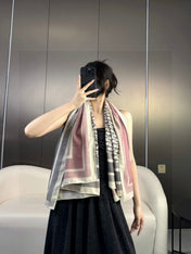 DIOR SCARF 140 CM IN CASHMERE-SILK BLEND 699256