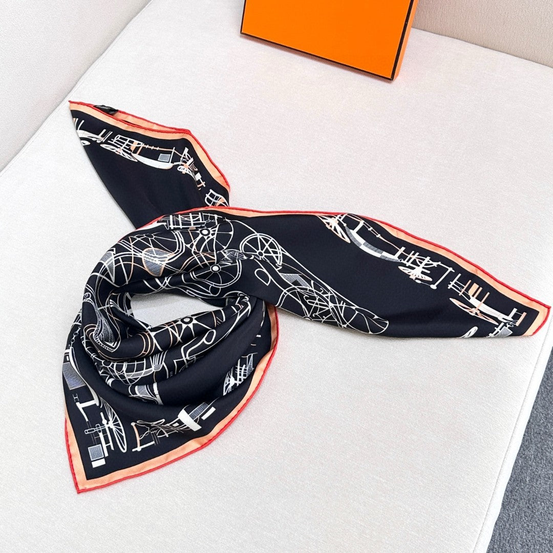 HERMES 25S SCARF 90 IN SILK 737177