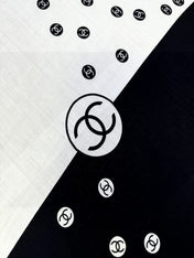 CHANEL 25S SCARF 140 IN CASHMERE SILK 702020