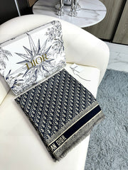DIOR SCARF 140 CM IN SILK-WOOL BLEND 702040