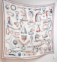 HERMES 25S SCARF 135 IN CASHMERE SILK 854592