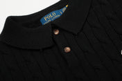 RALPH LAUREN SHORT-SLEEVE POLO KNIT SWEATER STYLE 434