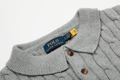 RALPH LAUREN SHORT-SLEEVE POLO KNIT SWEATER STYLE 435