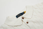 RALPH LAUREN SHORT-SLEEVE POLO KNIT SWEATER STYLE 436