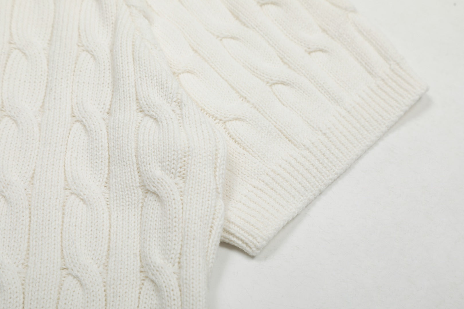 RALPH LAUREN SHORT-SLEEVE POLO KNIT SWEATER STYLE 436