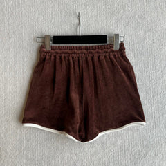 CELINE VELVET DRAWSTRING WAIST SHORTS 275633