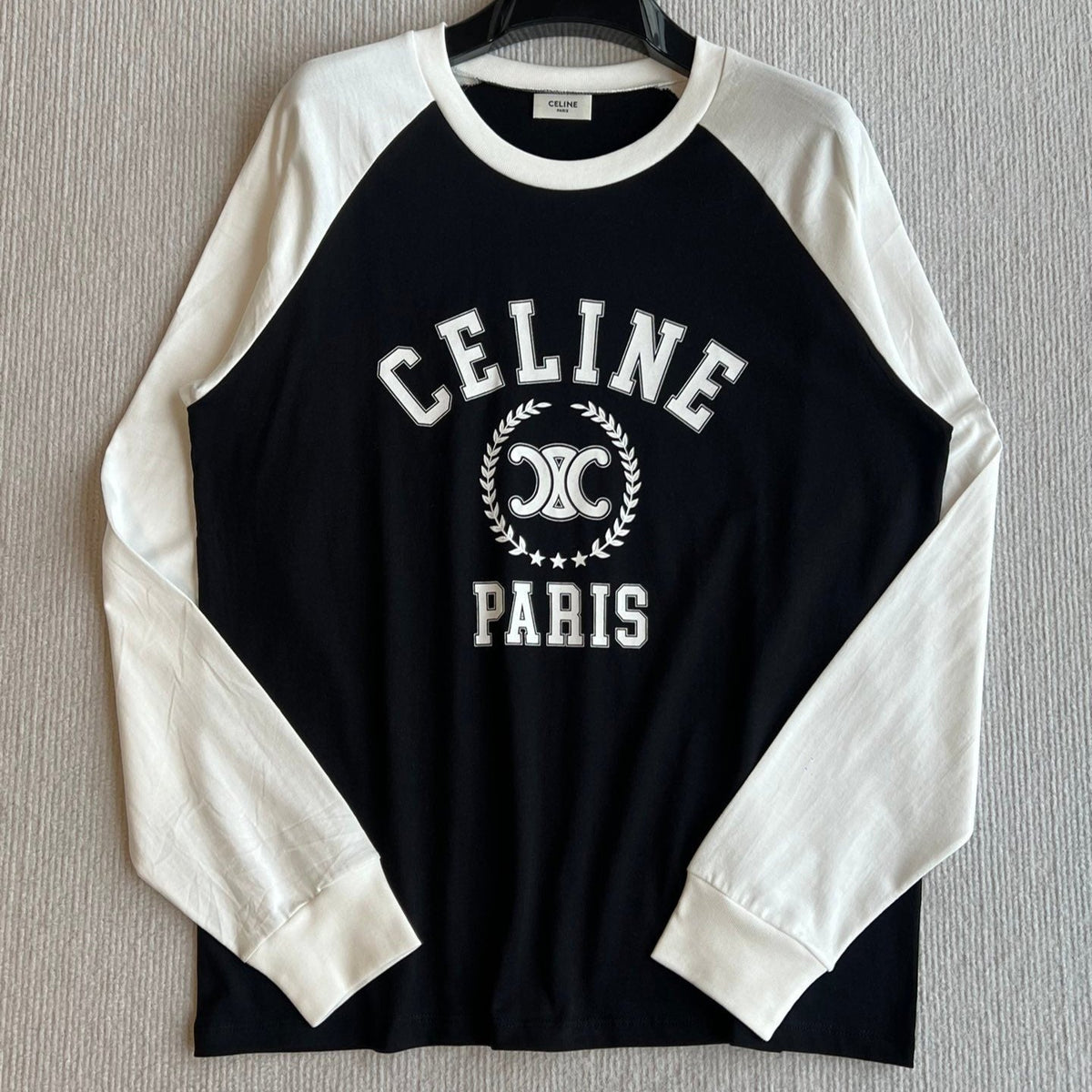 CELINE LONG SLEEVE PRINTED T-SHIRT 275643