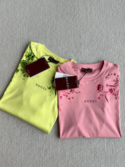 GUCCI SHORT SLEEVE LOGO PRINTED T-SHIRT 275722
