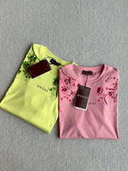 GUCCI SHORT SLEEVE LOGO PRINTED T-SHIRT 275723