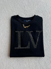 LOUIS VUITTON DIAMOND ROUND NECK SHORT SLEEVE T-SHIRT 275667