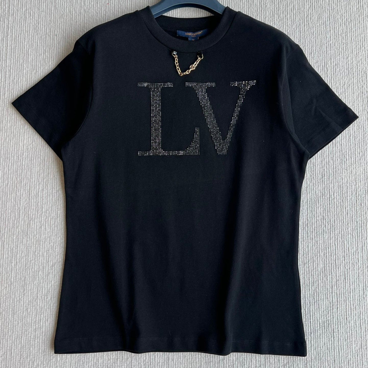 LOUIS VUITTON DIAMOND ROUND NECK SHORT SLEEVE T-SHIRT 275667