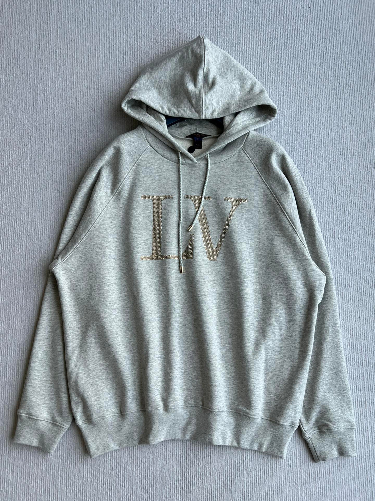 LOUIS VUITTON HOODED SWEATSHIRT WITH RHINESTONES 275688