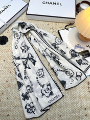 CHANEL 25S SCARF 140 CM IN CASHMERE SILK 943923