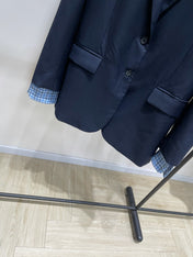 MIUMIU NAVY CHECKED SUIT 224381