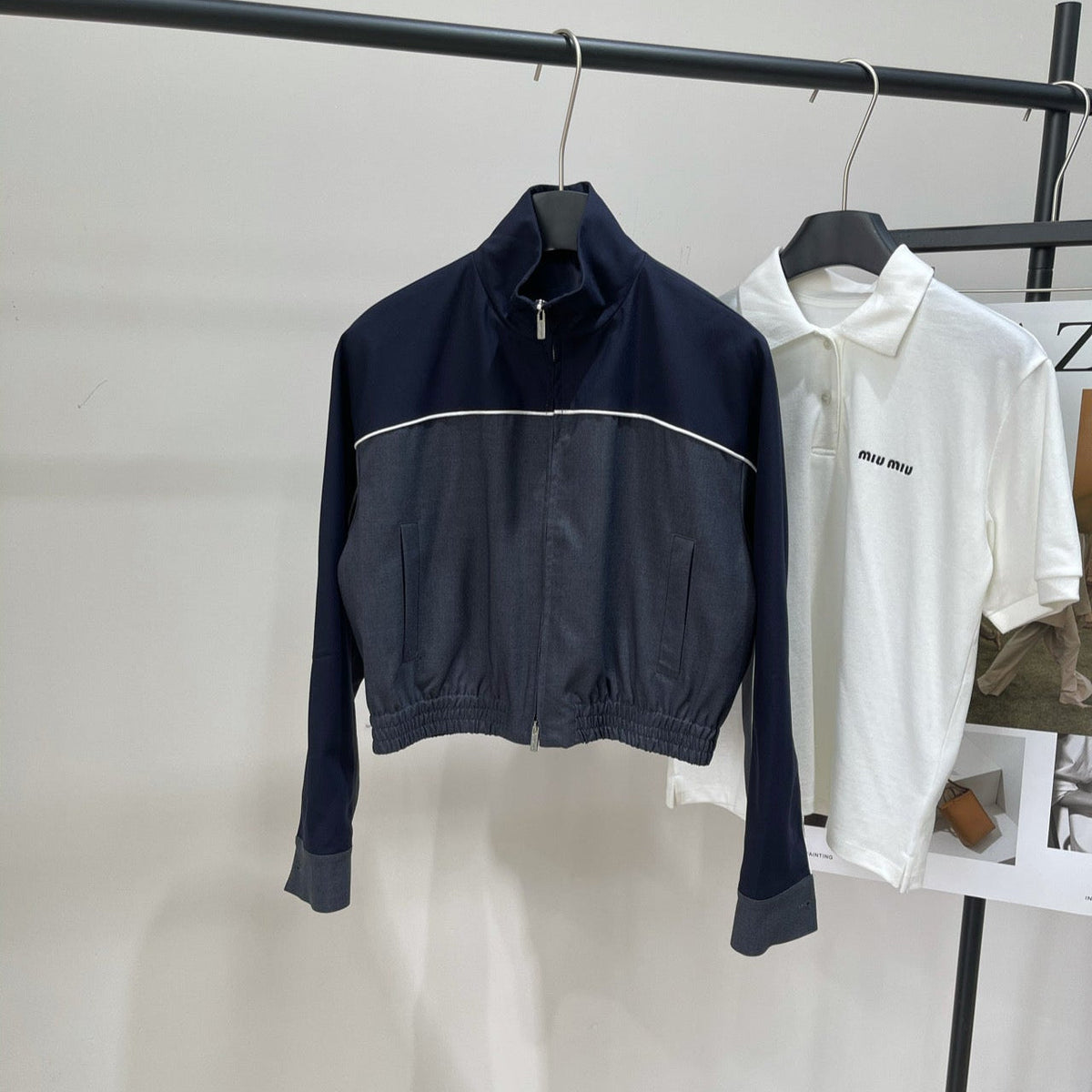 MIUMIU STAND-COLLAR JACKET 275991