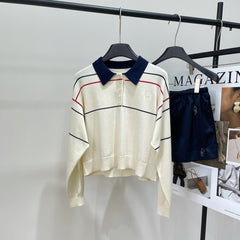 CELINE LONG-SLEEVE POLO SWEATER 275968