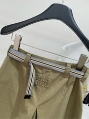 MIUMIU SPLIT HEM CROPPED PANTS 269932