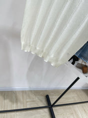 MIUMIU SHORT-SLEEVE RAGLAN POLO SHIRT IN BLUE AND WHITE 267966