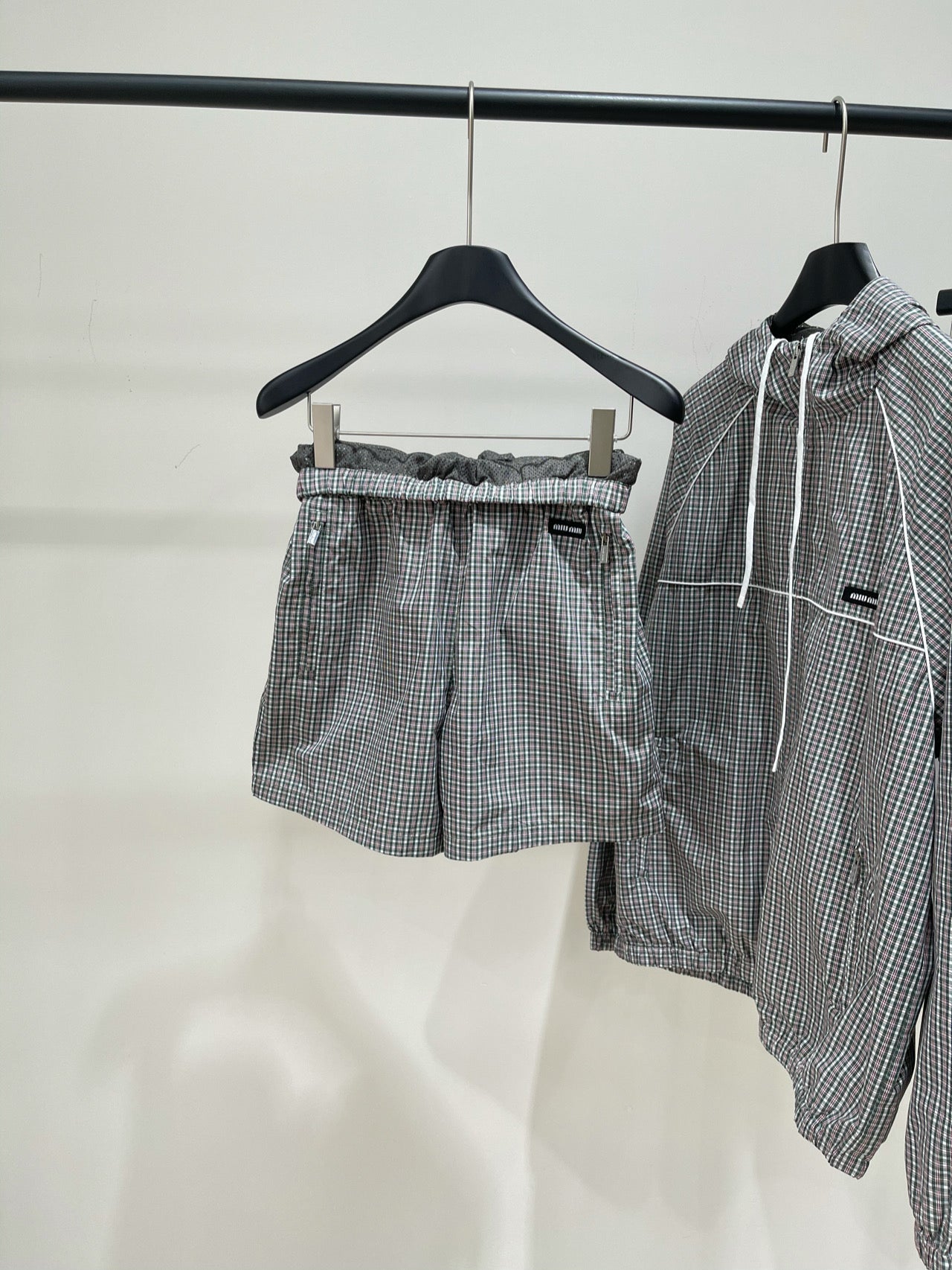 MIUMIU ACTIVEWEAR SET PLAID PATTERN 267917