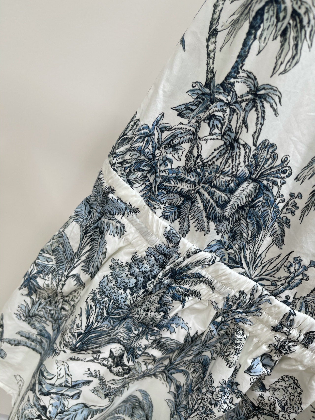 DIOR SLEEVELESS BLAZER DRESS WITH PALM TREE PRINT 267896