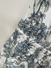 DIOR SLEEVELESS BLAZER DRESS WITH PALM TREE PRINT 267896