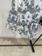 DIOR SLEEVELESS BLAZER DRESS WITH PALM TREE PRINT 267896