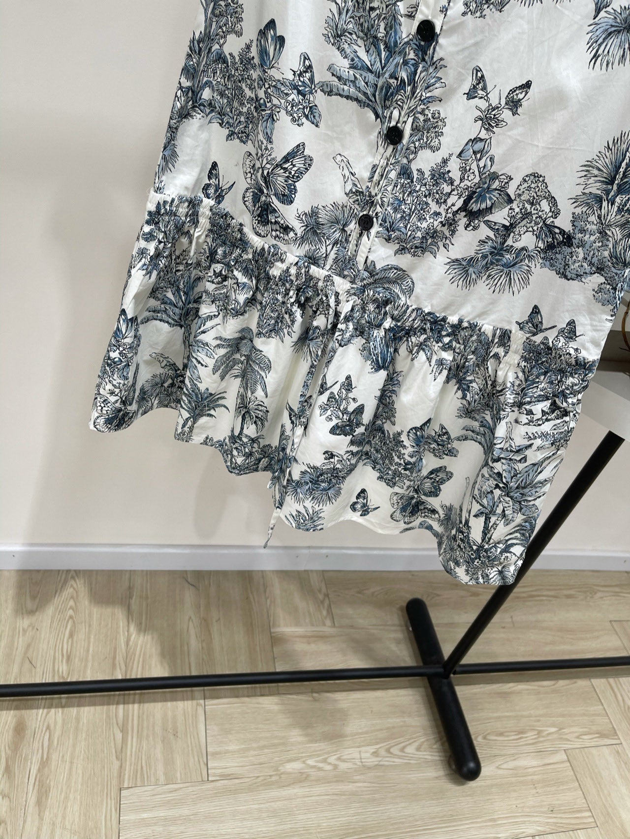 DIOR SLEEVELESS BLAZER DRESS WITH PALM TREE PRINT 267896