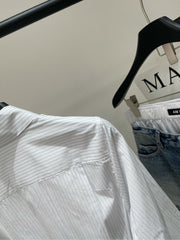 LOEWE VERTICAL STRIPED SHIRT DRESS 273146