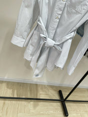 LOEWE VERTICAL STRIPED SHIRT DRESS 273146