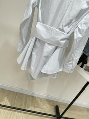 LOEWE VERTICAL STRIPED SHIRT DRESS 273146