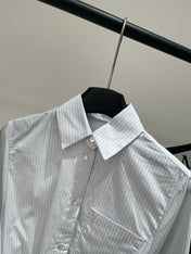 LOEWE VERTICAL STRIPED SHIRT DRESS 273146