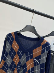 MIUMIU LONG-SLEEVE V-NECK SWEATER 275895