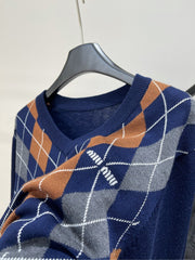 MIUMIU LONG-SLEEVE V-NECK SWEATER 275895