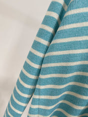 DIOR LONG-SLEEVE SWEATER WITH NAVY STRIPED COLLAR 275933