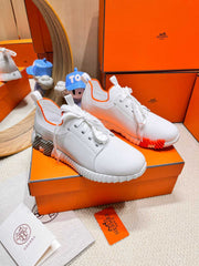 DEPART SLIP-ON SNEAKER IN FULL WHITE KNIT AND CALFSKIN