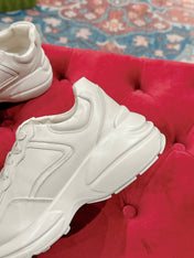 GG RHYTON TRAINER WHITE CALFSKIN