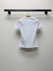 Miu 25C Petit Bateau X Miu Miu stretch jersey slim T-shirt 228169