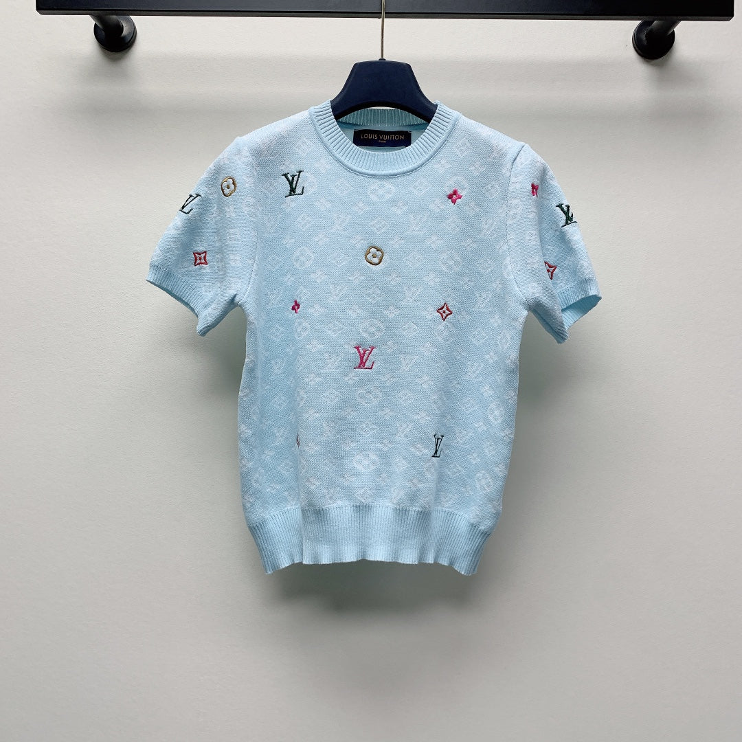 LV CREW NECK KNIT SWEATER 228111