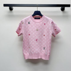 LV CREW NECK KNIT SWEATER 228112